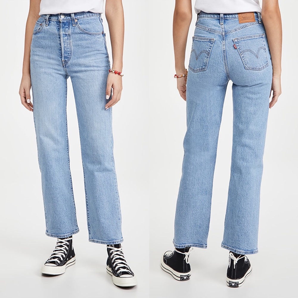 Levi’s Ribcage Straight-Leg Ankle Jeans Women’s Size 30 x 27